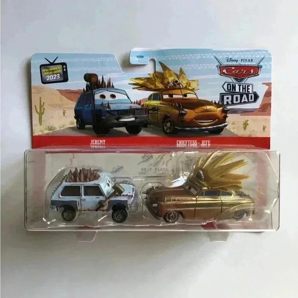 Disney Pixar Cars -2-pack- Jeremy & Chieftess - BRAND NEW!! - Picture 1 of 4